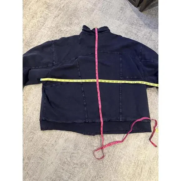 NWOT Pilcro Women's Utility Jacket Washed Navy Size XL - Picture 4 of 5